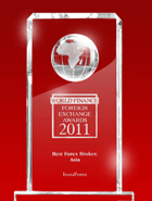 World Finance Awards 2011 – Cel mai Bun Broker din Asia